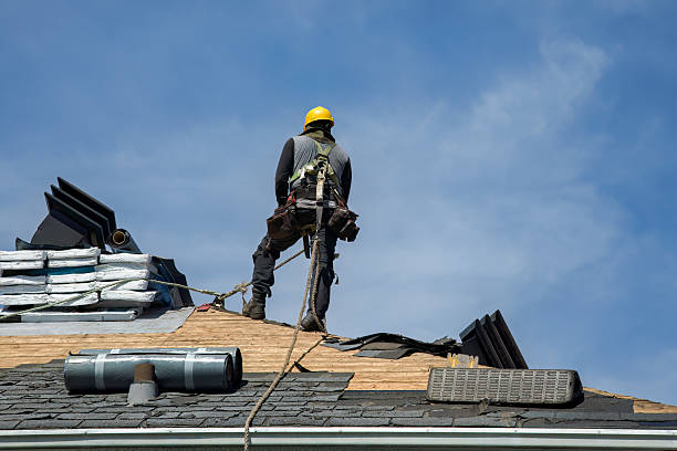 Professional Roofing technician working in Deerfield, WI